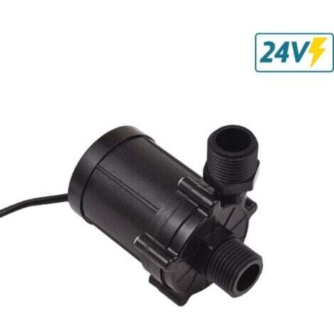Pompe à eau submersible DC 24V 90 Degrees Low Noise Mini Immersion Pump 12m Lift Brushless Motor 700L/H Boost Water Pump for Desktop Dishwasher / Fountain Aquarium / Water Heater-- (1/4)