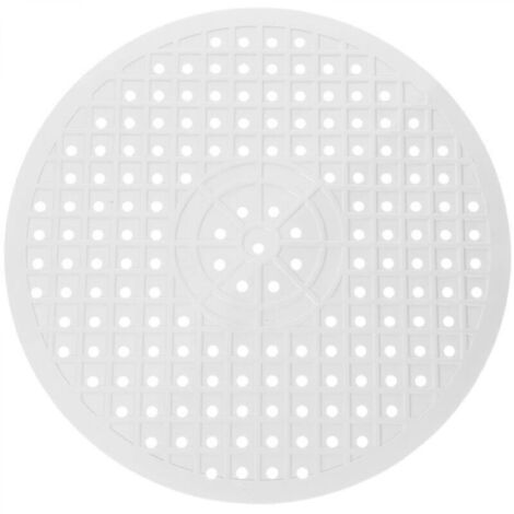 Tapis d'évier de cuisine rond en caoutchouc, tapis de drainage central, tapis de séchage de la vaisselle pour la maison (1/4)