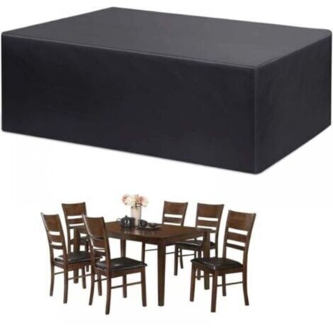 Bache Salon de Jardin, Housse Table de Jardin, Bache de Protection, Housse de Protection Salon de Jardin, Protection extérieure résistante imperméable de Meubles 210D Oxford (170x94x70cm) (1/4)
