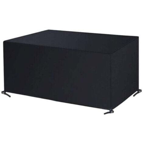Bâche de Meubles, 240x140x90cm Rectangulaire Housse Canape Exterieur, Housse de Banc de Jardin Imperméable, 420D Oxford Tissu Anti-UV poussière pour Housse Table, Housse de Canapé de Jardin