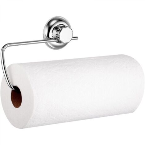Porte Rouleau Papier Cuisine - Porte Sopalin - Ventouse Système de Vide - Pas de Perçage - Acier Inoxydable - Supports pour Papier Essuie-Tout pour Cuisine. (1/4)