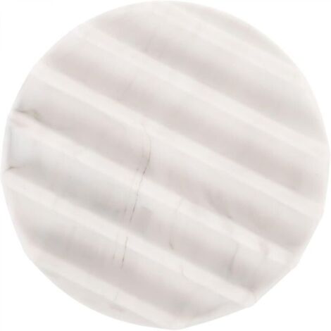 Porte Rond Silicone avec Drainage Support Barres de pour Salle de Bain Design Marbre Rangement Pratique (1/4)
