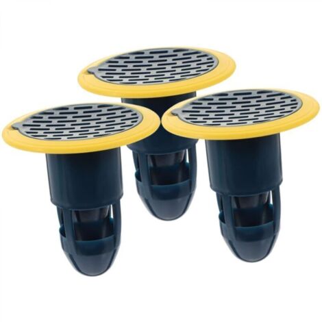 3 Pièces Déodorant Pour Siphon De Sol Dissolvant Crépine D'évier Évacuation Prise Bouchon Couvercle De Drain De Lavabo De Salle De Bain Salle De Bains Égouttoirs Drains Abdos Blue (1/4)
