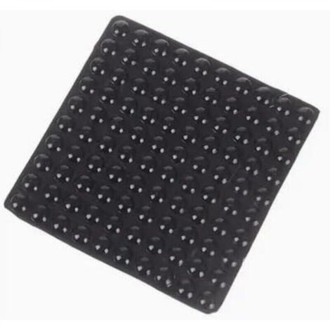 100 Pièces Amortisseurs Patins pour Meubles, Coussinets de Protection en Silicone Auto-Adhésifs, Butoirs de Porte et Pare-Chocs d'Armoire Noir, 10x3mm (1/4)