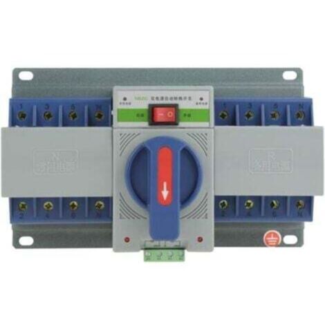 Commutateur de transfert automatique intelligent à double alimentation (220V 63A 4P)-- (1/4)