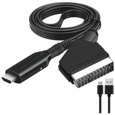 Convertisseur péritel vers Hdmi adaptateur Audio vidéo pour Hdtv/dvd/décodeur/ps3/pal/ntsc (1/4)