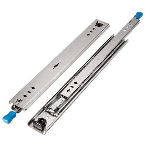 1 Paire Glissières Tiroirs 250mm(10 in) Industriel Coulisses à Billes avec Fonction de Verrouillage pour Car Étagères Charge 120kg (1/4)
