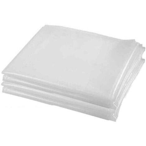 (2 m × 10 m) revêtement en polyéthylène de jardin en film plastique transparent pour serre, adapté aux plantes de serre pour empêcher le vent, le gel et la poussière (1/4)