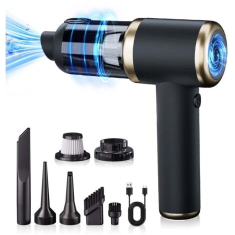 Aspirateur de voiture portatif sans fil, aspirateur portable à double usage pour voiture et maison, chargement sans fil (1/4)