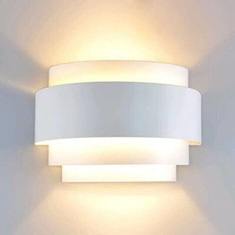 Appliques Murales Intérieur, LED Up Down Applique Murale Blanc Downlighter,E27,Blanc chaud(Ampoule non incluse) (1/4)