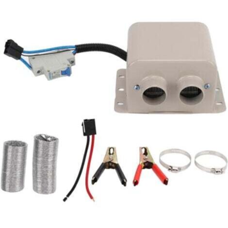 Chauffage électrique de dégivrage pour voiture, 800W, Portable, chauffage rapide, ventilateur de chauffage pour pare-brise de voiture avec 2 trous, 12v (1/4)