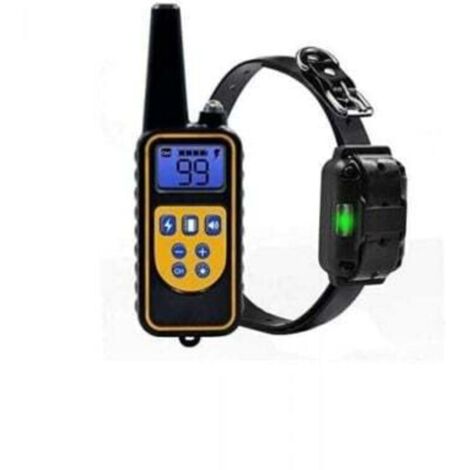 Collier de dressage pour chien collier de dressage Anti-aboiement 800 m avec télécommande rechargeable et IPX7 entièrement étanche