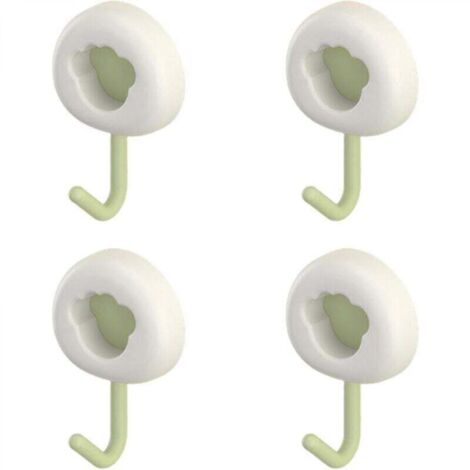 Crochets muraux auto-adhésifs - petits crochets 4 pièces crochets collants crochets d'armoire multifonction crochets de salle de bain pour serviette utilitaire réutilisable pour salon et sall (1/4)