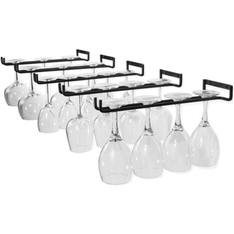 Hanging Glass Rack - Wine Glass Rack with 5 Rails for 13-18 Glasses, 30cm5cm2cm (1/4)