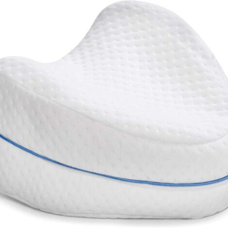 Oreiller de Jambe Oreiller de Genou Orthopédique Genou Ergonomique avec Mousse à Mémoire de Forme pour Dormir pour Soulager la Pression - Hanches (1/4)