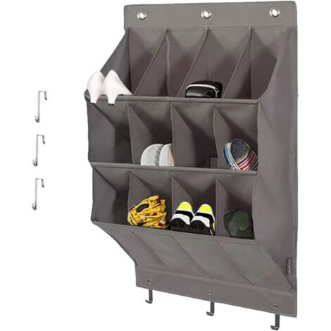 Lot de Chaussures derrière la Porte - Rangement Pliable Suspendu - Range Chaussures Suspendu avec 6 Crochets (1/4)