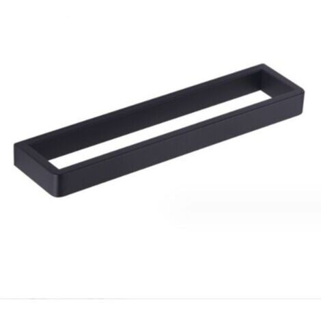 Porte-Serviettes de Salle de Bain Anneau Porte-Serviettes Noir Porte-Serviettes en Acier Inoxydable SUS304 30CM fixé au Mur (1/4)