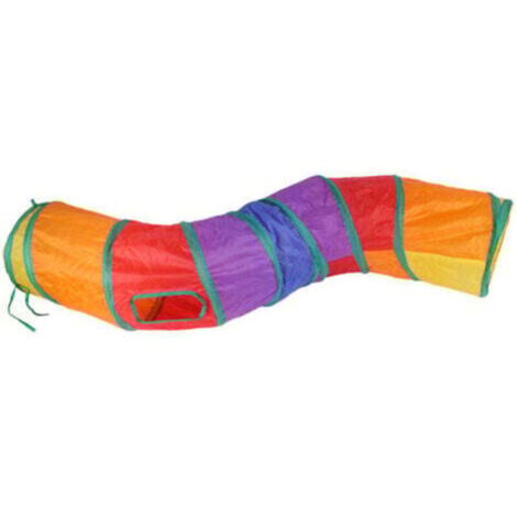 Tunnel pour Chat 2 Voies Pliable - Jouet interactif Pop-up Labyrinthe Maison - Tunnel de Jeu pour Chat Chiot Lapin Petit Animal (1/4)