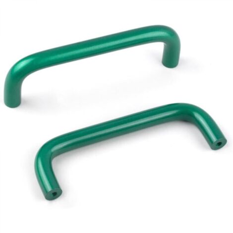 4 Pièces Poignée de Meuble en Aluminium 96mm Poignees de Portes pour Placards avec Vis Boutons Tiroir pour Armoire Cuisine,Vert (1/4)