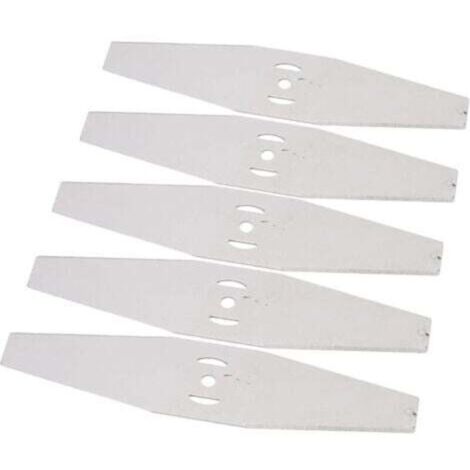 Lot de 5 Lames de Rechange pour Coupe Herbe, Acier, Lames de Tondeuse À Gazon en Acier Avec Lames Tranchantes, Lames de Tondeuse Électrique pour Coup (1/4)