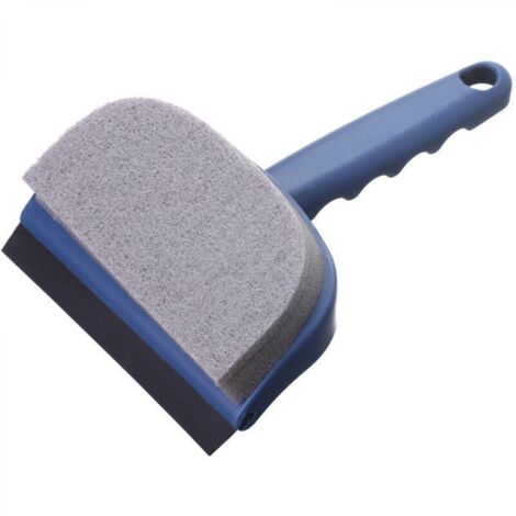 Éponge bleue, 11,519 cm, tête de brosse double face, pour nettoyer les miroirs et les fenêtres en verre, raclette. (1/4)