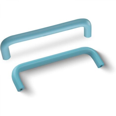 4 Pièces Poignée de Meuble en Aluminium 96mm Poignees de Portes pour Placards avec Vis Boutons Tiroir pour Armoire Cuisine,Bleu (1/4)