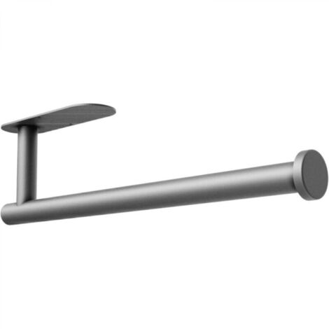 Porte-essuie-tout mural sous armoire pour essuie-tout de cuisine, barre autocollante, support, acier inoxydable SUS304 13 pouces,gris (1/4)