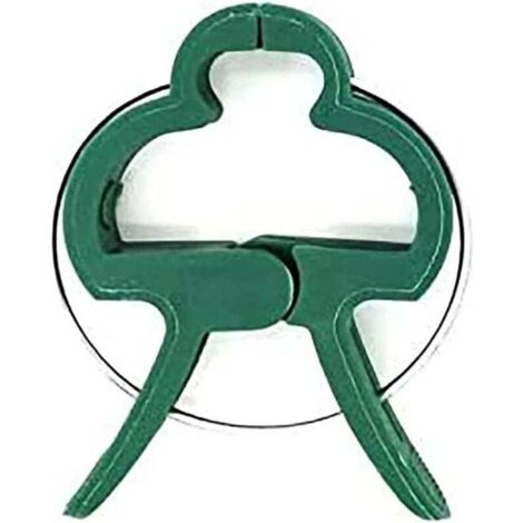 60 Clips à Plantes en Plastique Vert Foncé Pinces de Fixation, Pinces Stables pour Fixer Les Plantes grimpante pour Supporter des Fleurs Fruits ou Légumes dans Jardins ou Fermes..DEBUNS