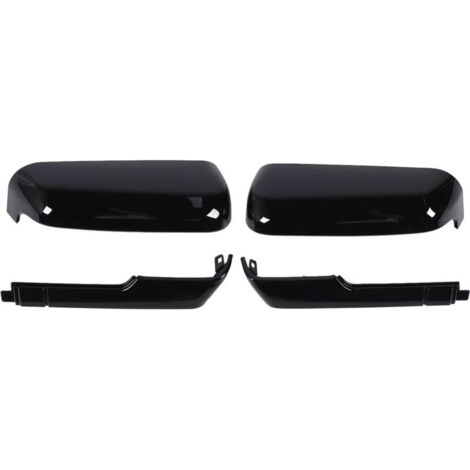 1 paire de coques de rétroviseur de remorquage 84468910 Noir brillant, résistantes aux rayures, à clipser sur le dessus et les côtés, pour modèles 2500HD et 3500HD de 2020 à 2023