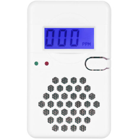 Mini détecteur de monoxyde de carbone avec alarme sonore et écran LCD digital, bouton test/réinitialisation, indicateur batterie faible, pour maison, bureau, voyage intérieur et extérieur,de DEBUNS