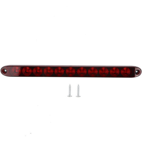 Feu LED 12V 11 LED frein/clignotant arrière lentille rouge pour camions remorques poids lourds,de DEBUNS