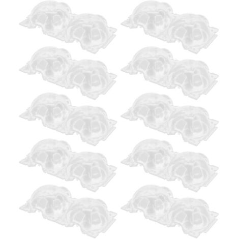 10 pièces de 12 cm de boîte de reproduction de plantes, récipient en plastique, dispositifs d'enracinement transparents pour le jardinage à domicile,DUBUNS