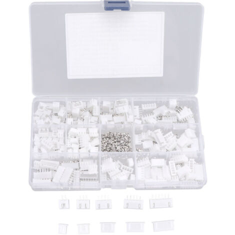 500 pièces Connecteur de fil de pontage Borne 2,54 mm Boîtier Connecteur à broche femelle Kit d'en-tête,DUBUNS