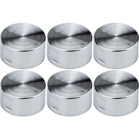 Aougo – Lot de 6 boutons de cuisinière à gaz 6mm – Alliage de zinc – Installation facile – Design ergonomique et moderne