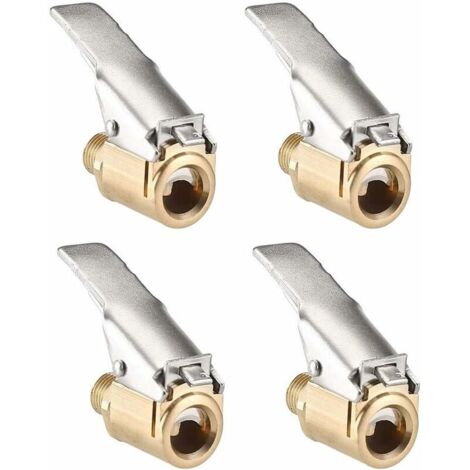 4 Pièce Embout de 8mm Adaptateur de Valve de Pneu de Voiture Raccord de Valve Valve Air Mandrin Pompe de Gonflage pour Pneu de Voiture ou Camion (1/5)