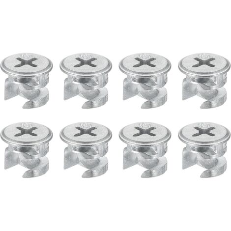 Cam Serrure Écrou pour Meubles, 8pcs 12x10mm Joint Connecteur Serrage Écrous Meubles Connexion Cam Raccords (1/5)