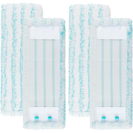 Pack de 4 housses pour serpillière Profi XL Micro Duo/Profi XL Cotton Plus, housse de rechange pour système 2 fibres avec poils spéciaux pour tous types de sols à forte absorption d'eau et décontamina (1/5)