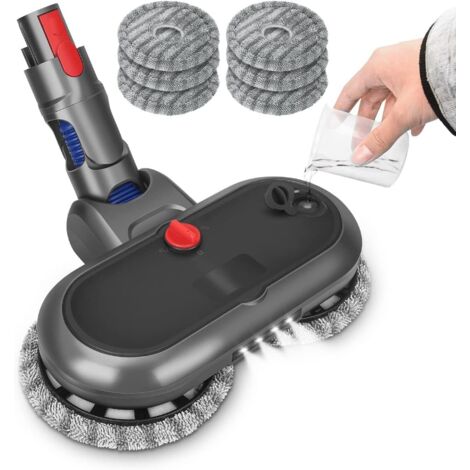 Tête de Balai Electrique pour Dyson V15 V11 V10 V8 V7 Avec Réservoir, LED Lumière et 6 Vadrouille Lavable (1/5)