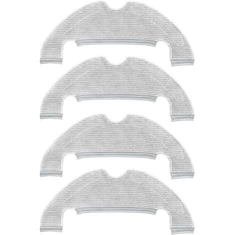 4 pièces de Rechange Chiffon de Nettoyage pour Dreame D10 Plus / Z10 Pro / L10 Plus Accessoires pour aspirateur Robot Chiffons en Microfibre (1/5)