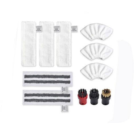 Karcher Easyfix SC2 SC3 SC4 SC5 Bonnettes Microfibre Lingettes Serpillière Chiffons Brosses à Buse Ronde pour Nettoyeur Vapeur Pièces de Rechange - Différentes Quantités (1/5)