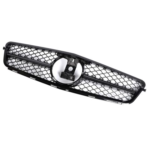 Jeffergarden Grille de pare-chocs avant noire de voiture pour AMG convient pour Mercedes Benz classe C W204 08-14 (1/5)