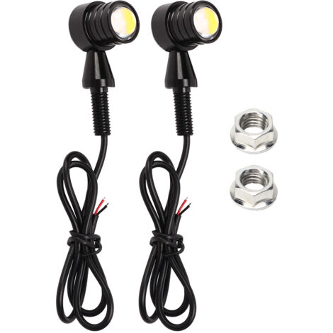 Jeffergarden Clignotants avant et arrière indicateurs LED jaune ambre DC 12V universels pour Scooter sport moto Type 3 (1/5)