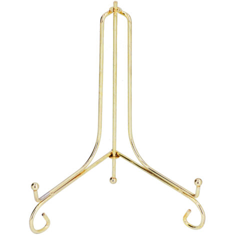 Jeffergarden Support d'horloge rond en métal, support de plaque en porcelaine, présentoir d'horloge mural pour le bureau et la maison
