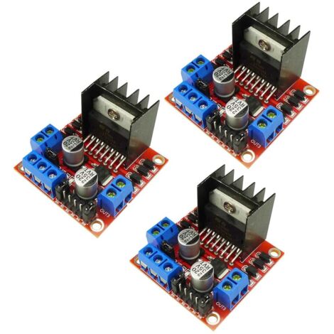 3PCS L298N Motor Drive Controller Board Module Dual H Bridge DC Stepper Module (1/5)