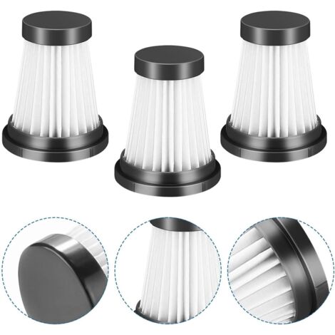 Lot de 3 filtres HEPA pour MOOSOO K12, K12 Pro, K13 Aspirateur sans fil, pour Genius Invictus One 1.0 X7, 2.0 Pièces de rechange pour aspirateur Filtre Filtres de nettoyage ménager (1/5)