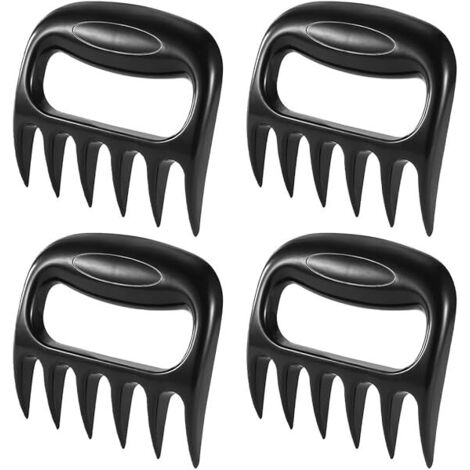 Griffes de viande de porc effiloché , lot de 4 séparateurs de viande de griffes d'ours , griffes d'ours pour barbecue , porc effiloché , griffes de barbecue , griffes de viande (1/5)