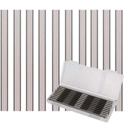 10 Pièces Ensemble de Rabot Electrique Lame, 82x5.5x1.1mm, pour Rabots Makita, Black & Decker, Bosch, DeWalt et Elu