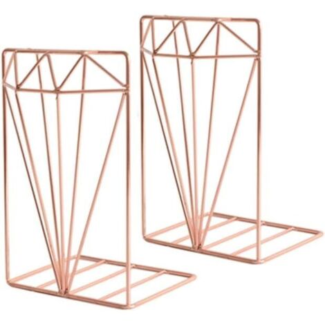 Serre-livres, Serre-livres for étagères Serre-livres simples en fer forgé Personnalité de bureau Serre-livres créatifs Ornements École Rangement de bureau(2Pcs) (1/5)
