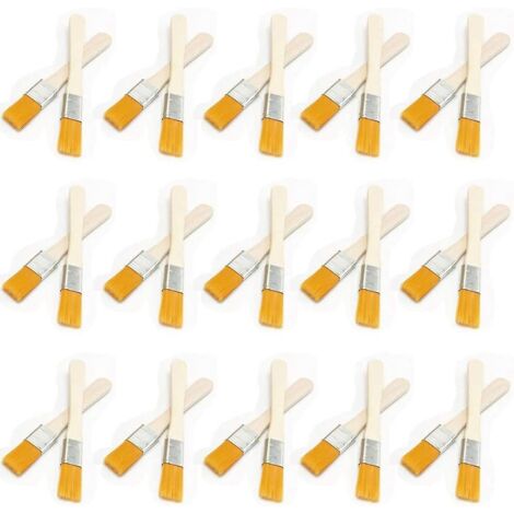 30× Pinceaux à poils plats avec manche en bois Pinceaux Peinture Bois Pinceaux Peinture à Pinceaux pour Murs Garniture Peinture Brosse Angle Sash Peinture Pinceau Professionnel (1/5)