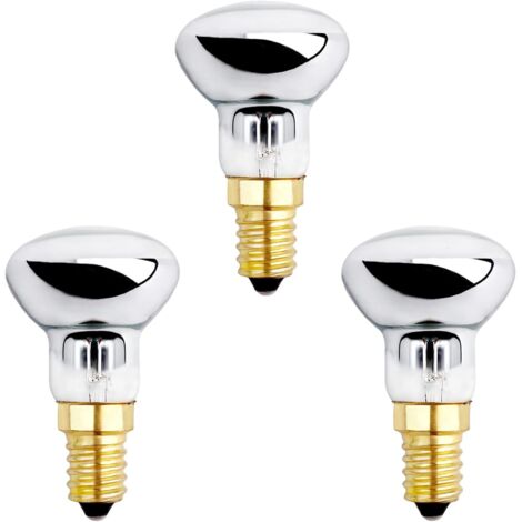 Ampoule E14 R39 25W pour Lampe de Lave, Dimmable, Blanc Chaud 2600K, 250LM, Ampoules Réflecteur Petit Culot pour Chauffer Lampe à Bulles, Lampe à Fusée, Lampe Pailletée, lot de 3